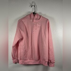 SHEIN Soft Pink Hoodie With Disco Club Motif